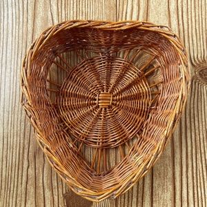 Wicker Heart Basket